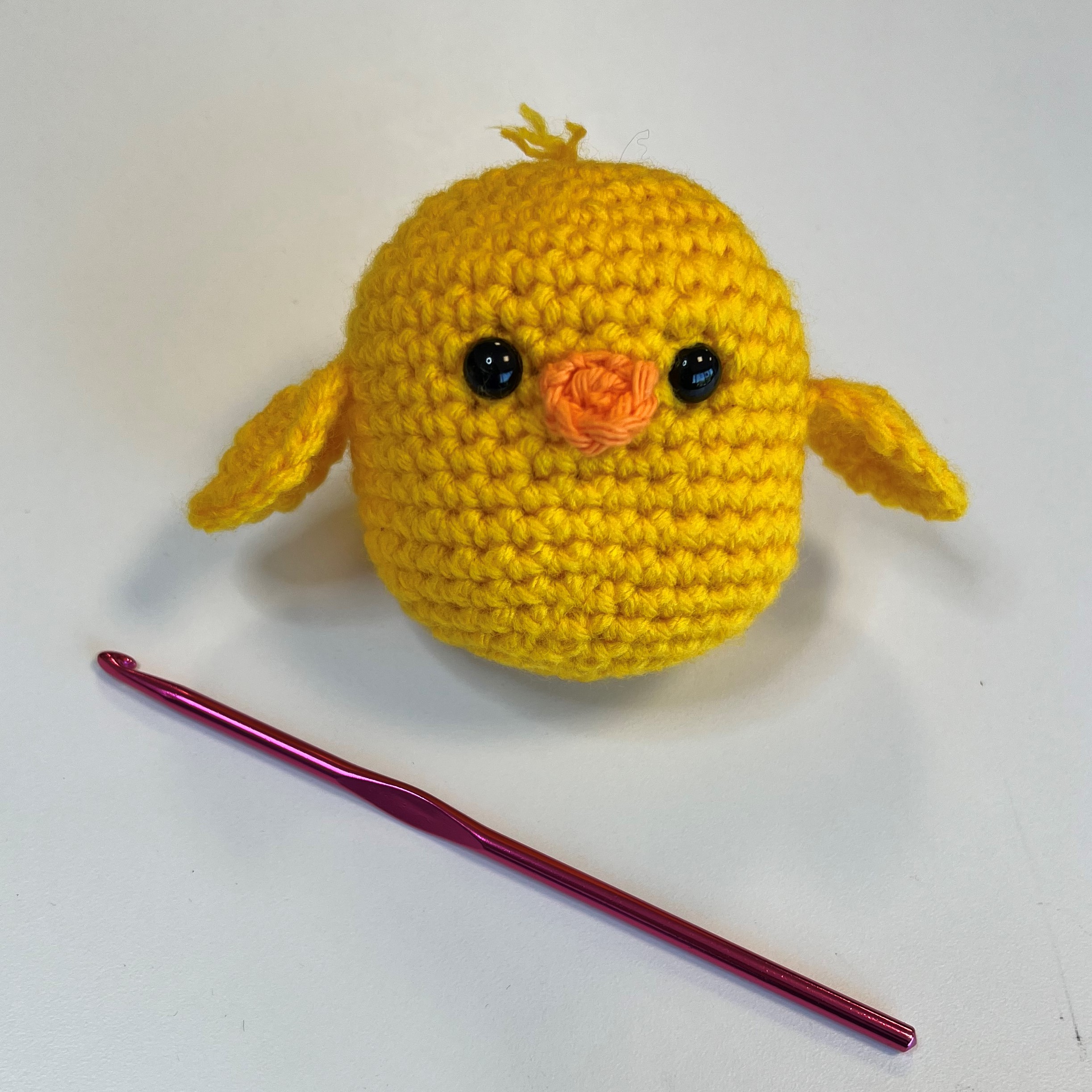 Small crocheted bird