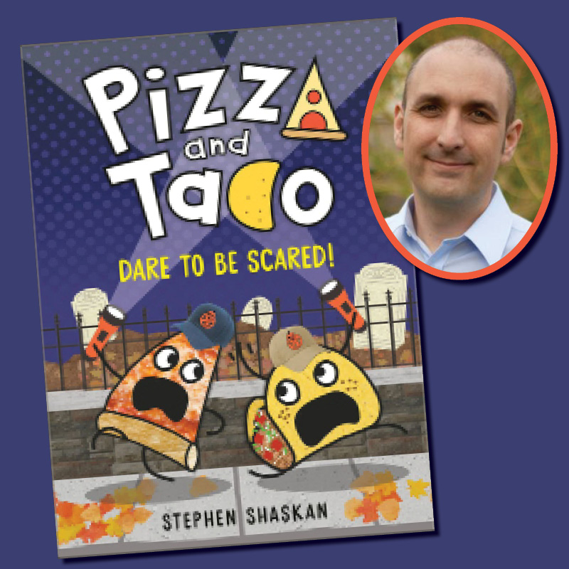 Comic representation of Pizza and Taco, book characters