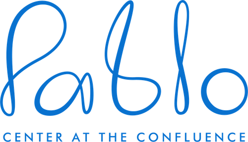 Pablo Center logo in blue