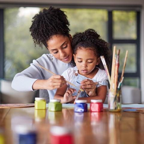 mother and child painting