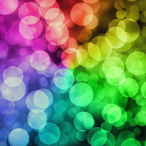 Rainbow bubbles