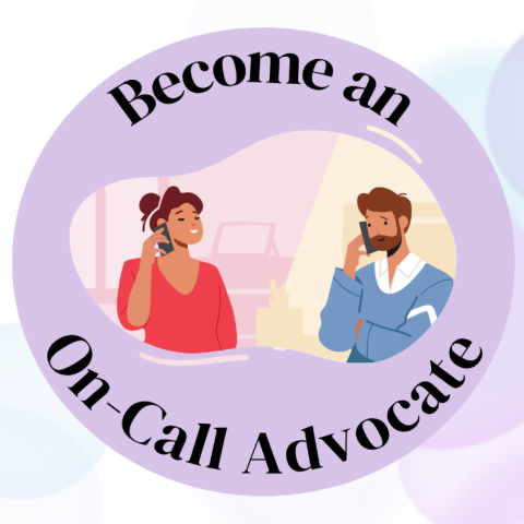 An illustrated graphic of two people speaking on the phone.
