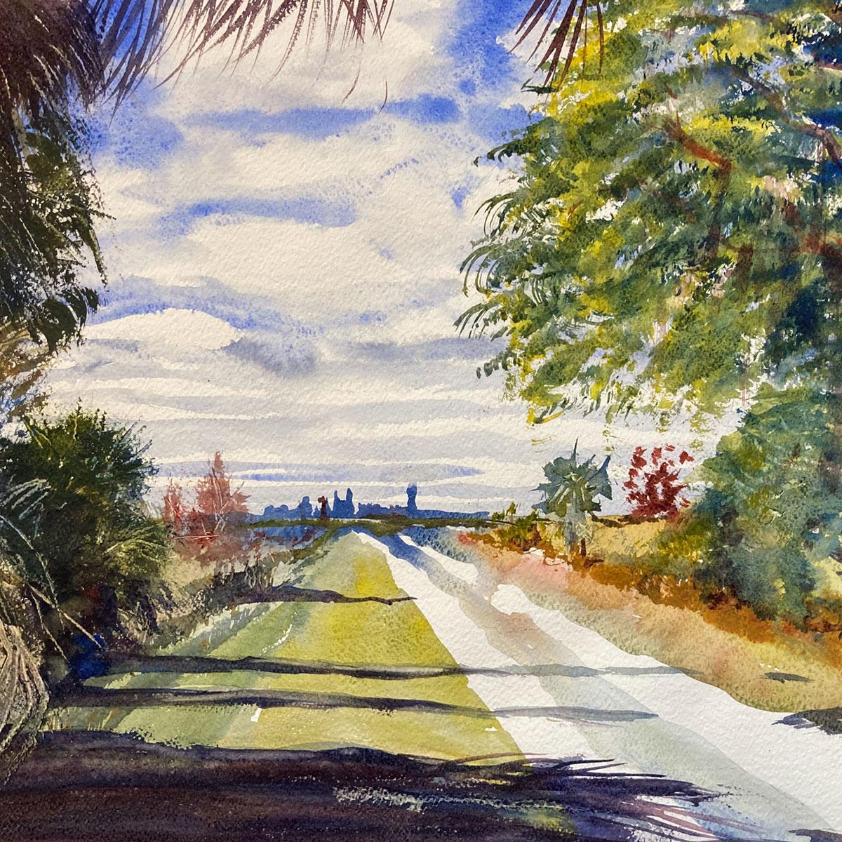 “Marsh Trail” (FL) - Painting by Robert Barfknecht