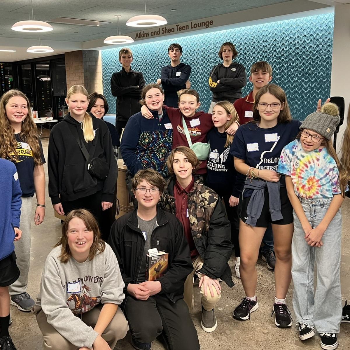 Group of smiling teens